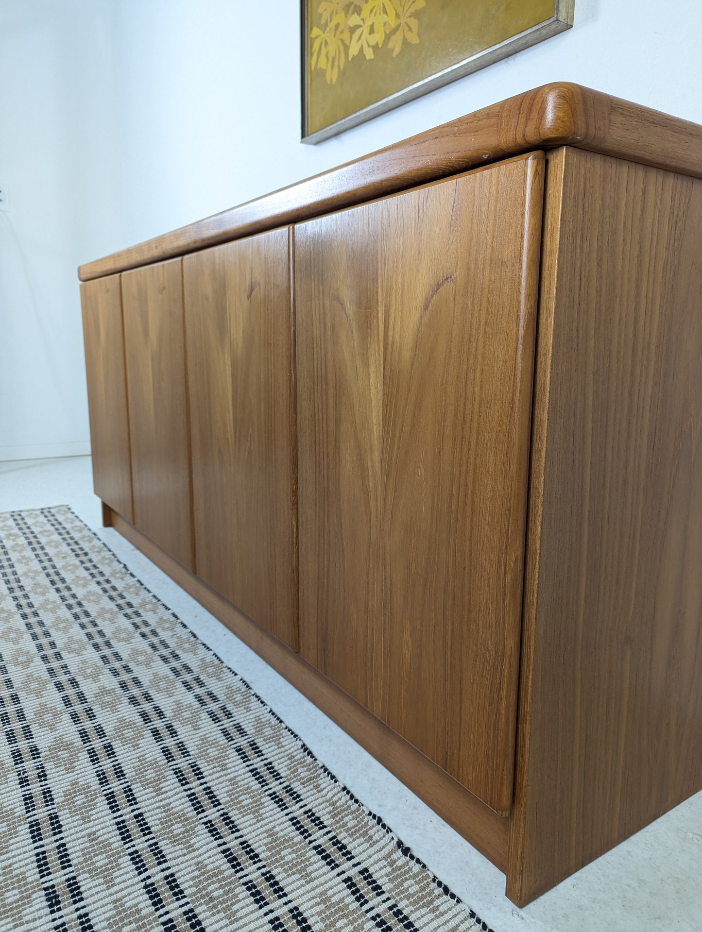 Danish Modern 4 Door Teak Credenza by Christiaan Linneberg