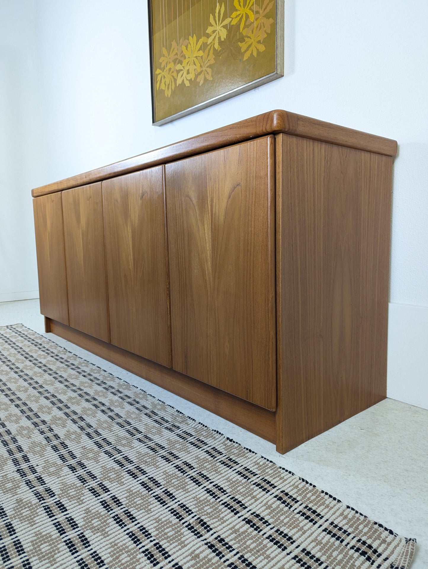 Danish Modern 4 Door Teak Credenza by Christiaan Linneberg
