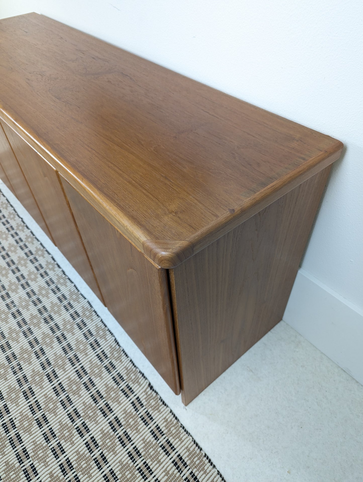 Danish Modern 4 Door Teak Credenza by Christiaan Linneberg