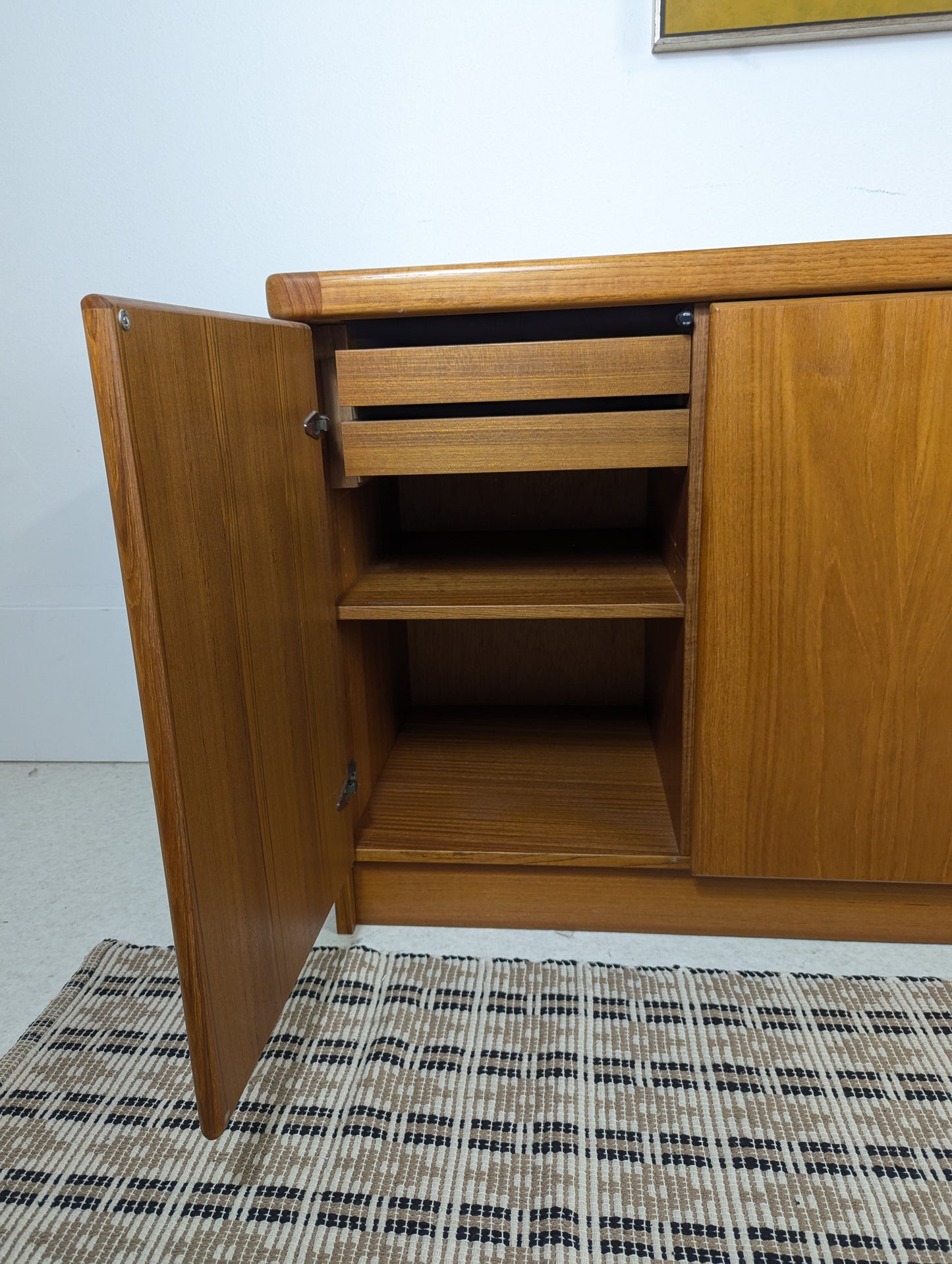 Danish Modern 4 Door Teak Credenza by Christiaan Linneberg