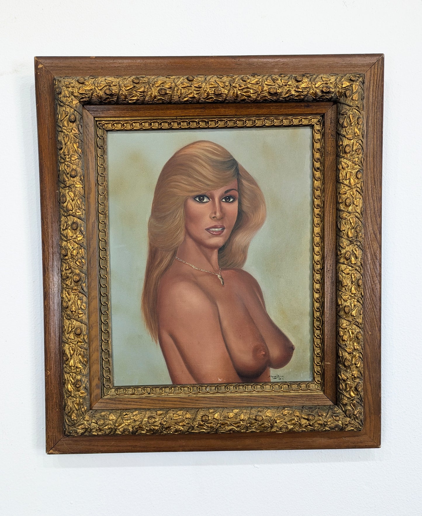 Vintage 70s Nude Painting