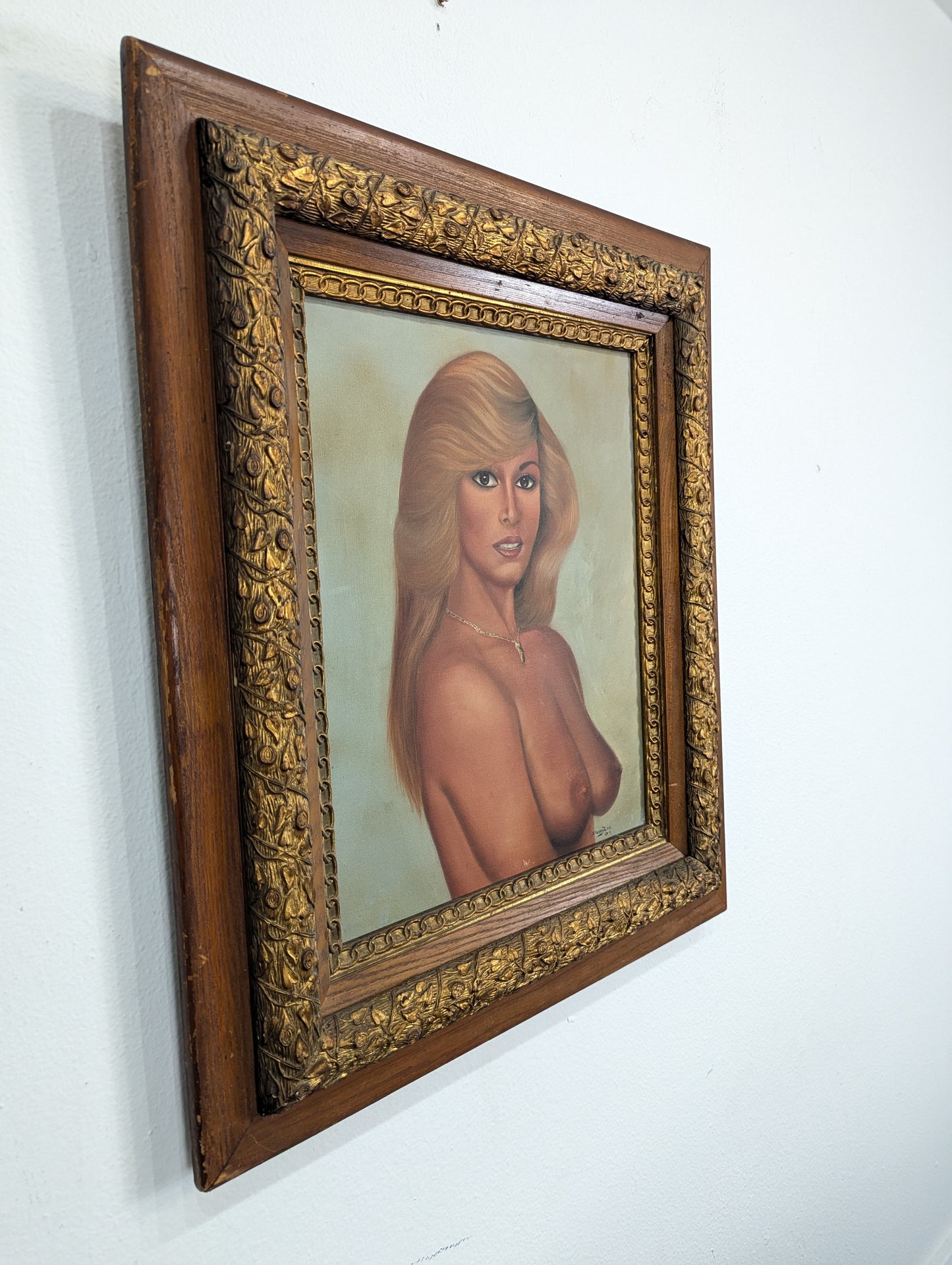 Vintage 70s Nude Painting