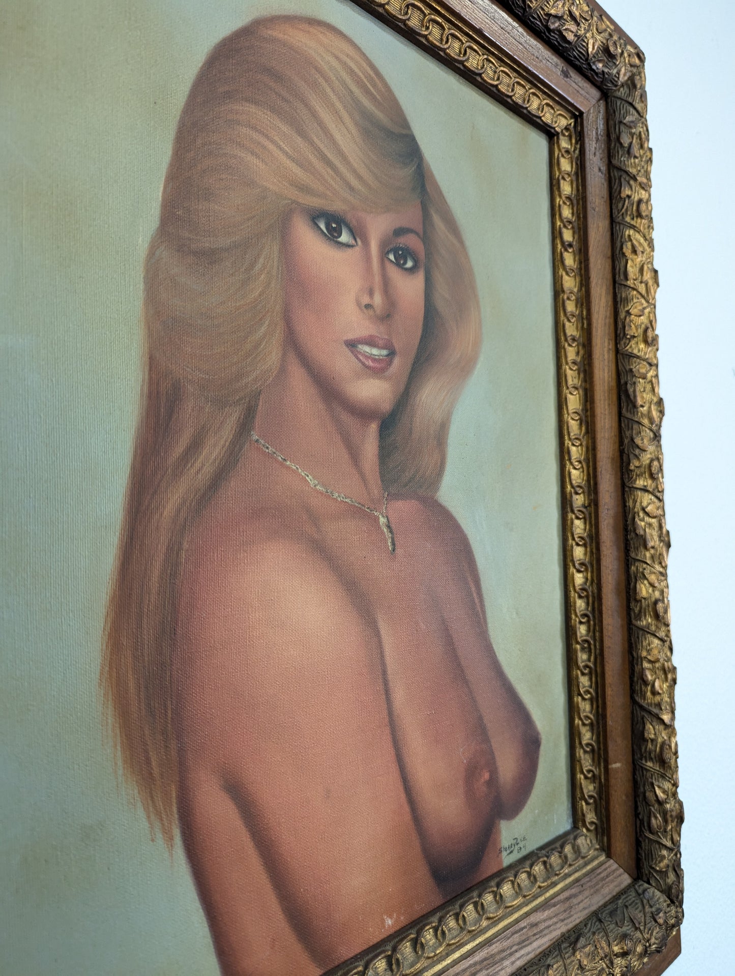 Vintage 70s Nude Painting