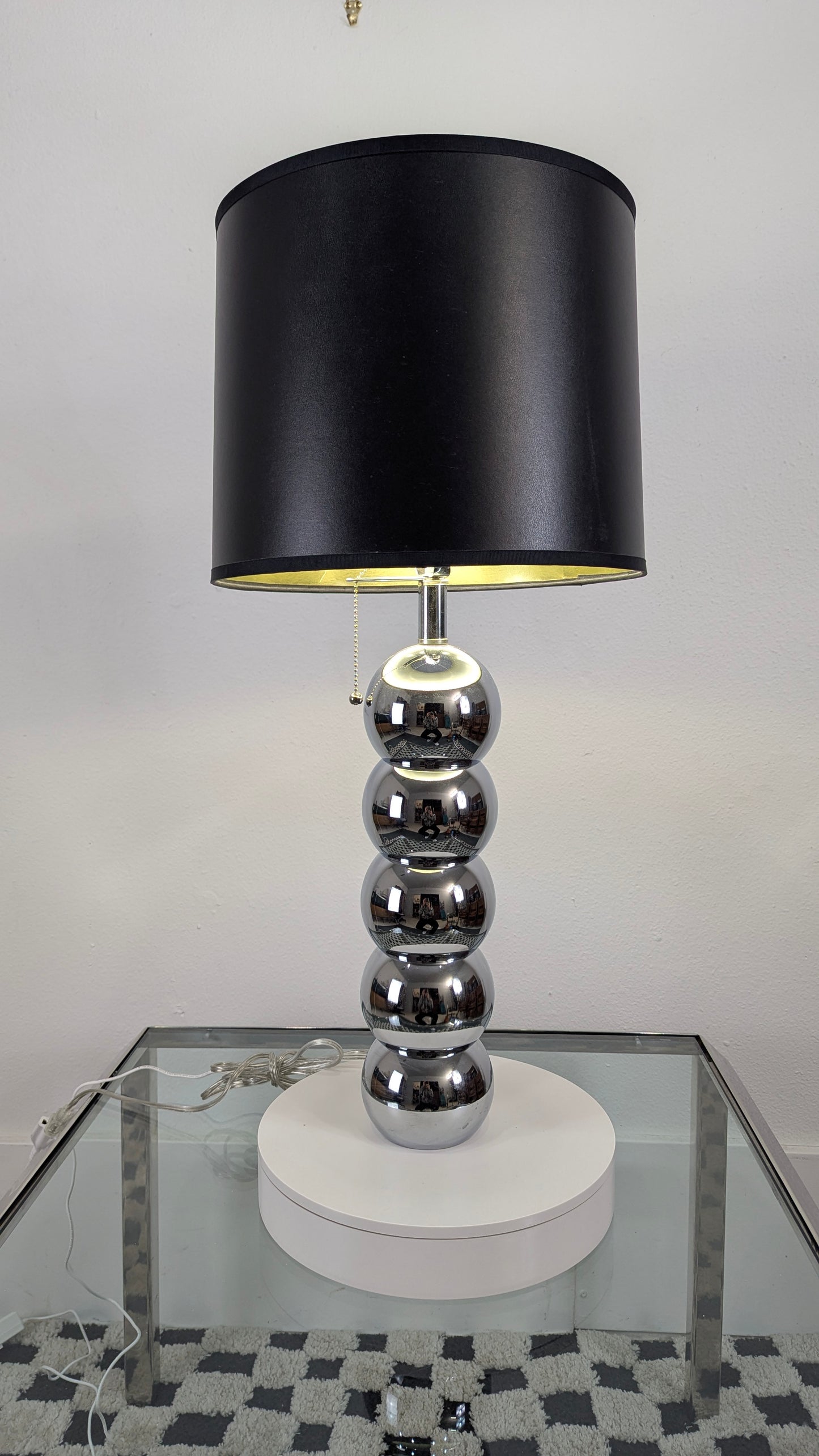 MCM Chrome Balls Table Lamp by George Kovacs