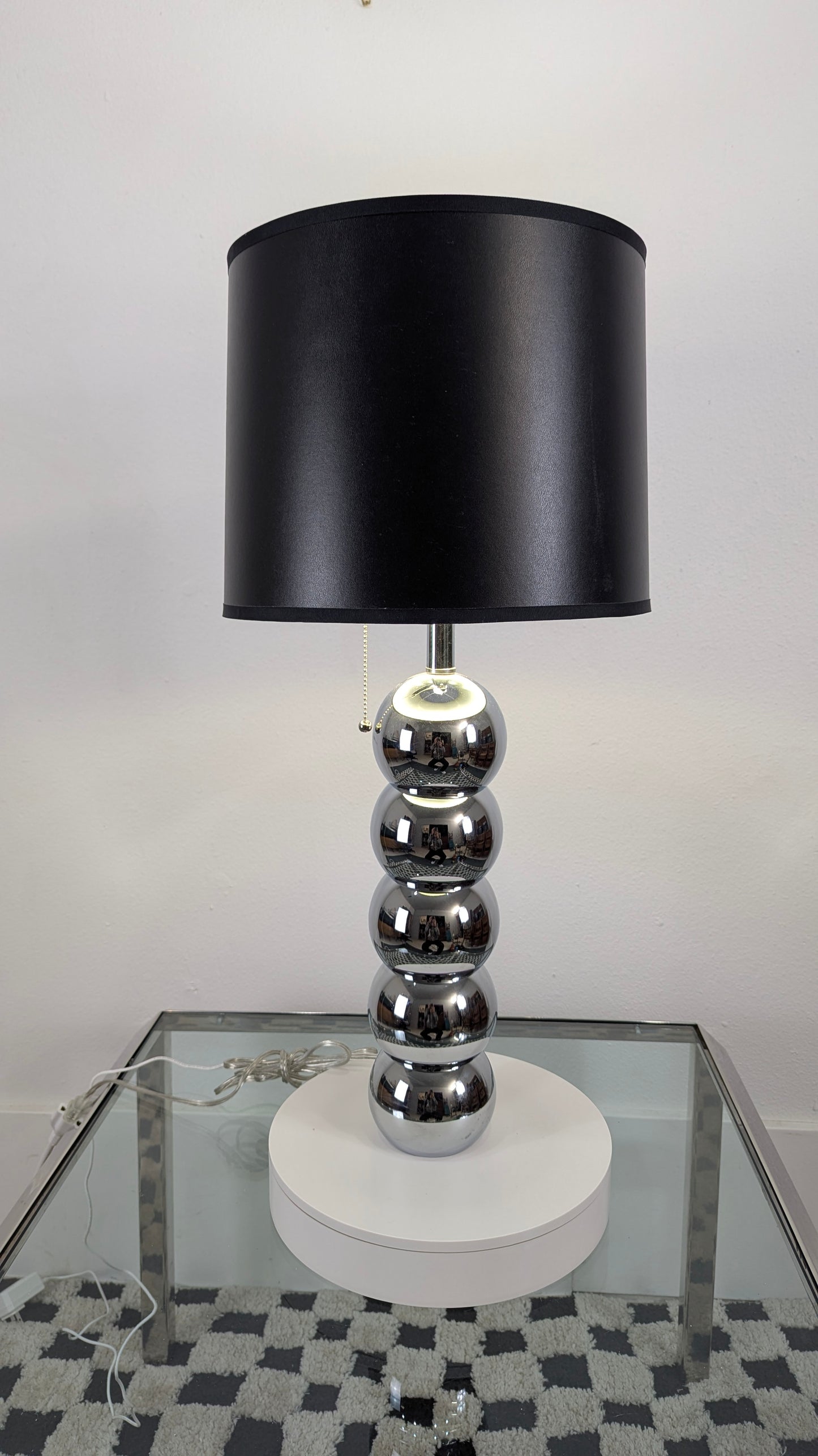 MCM Chrome Balls Table Lamp by George Kovacs