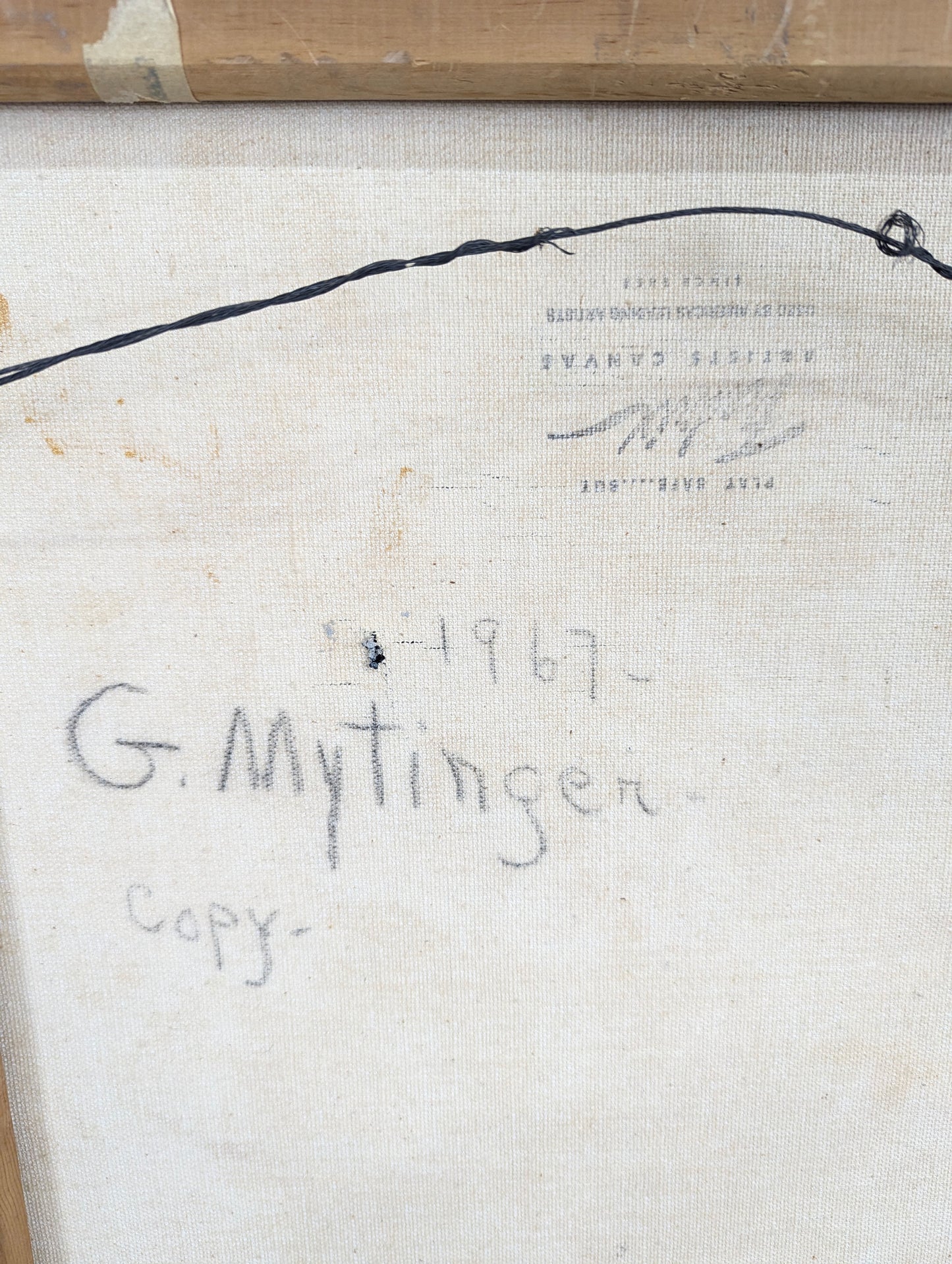 MCM Vintage Painting by G Mytinger 1967