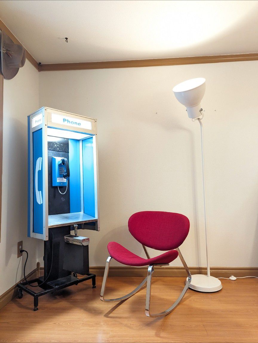 Postmodern Vintage Large White Spotlight Floor Lamp