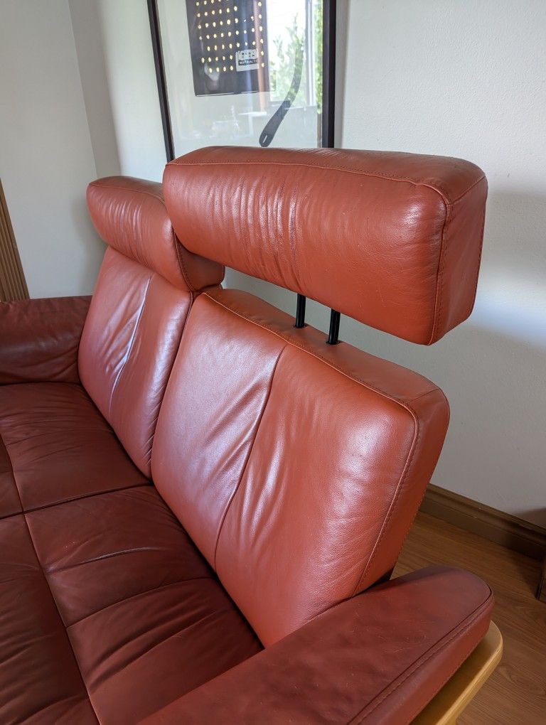 Ekornes Stressless Pegasus Model 2-Seater High Back Sofa Loveseat