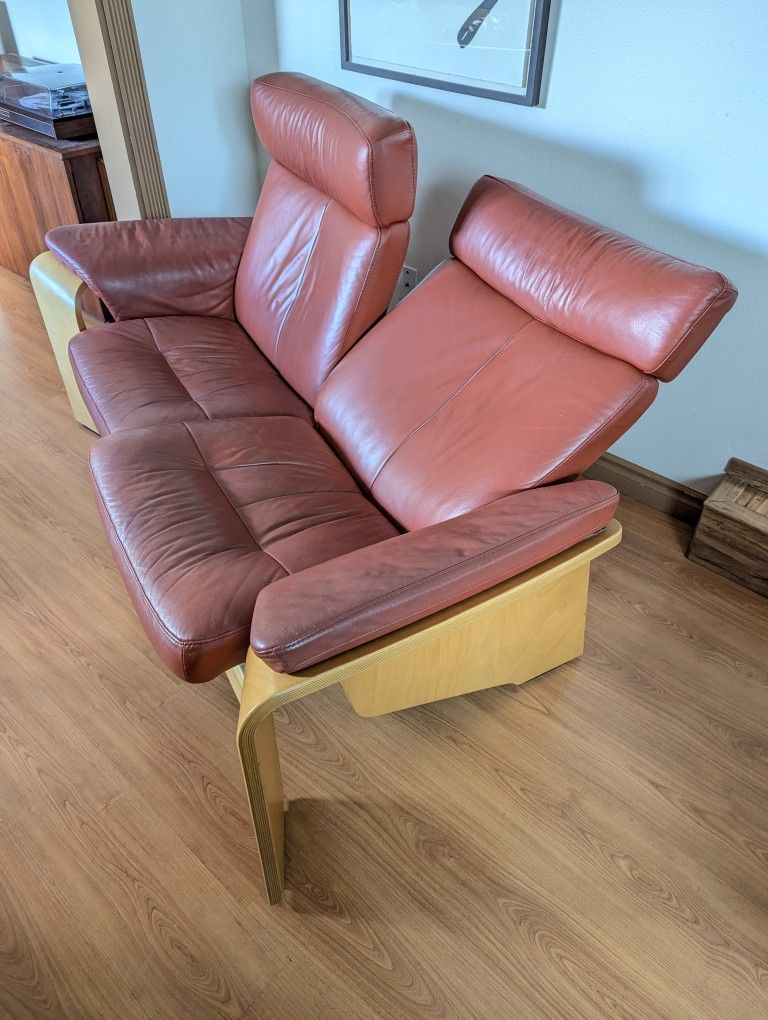 Ekornes Stressless Pegasus Model 2-Seater High Back Sofa Loveseat