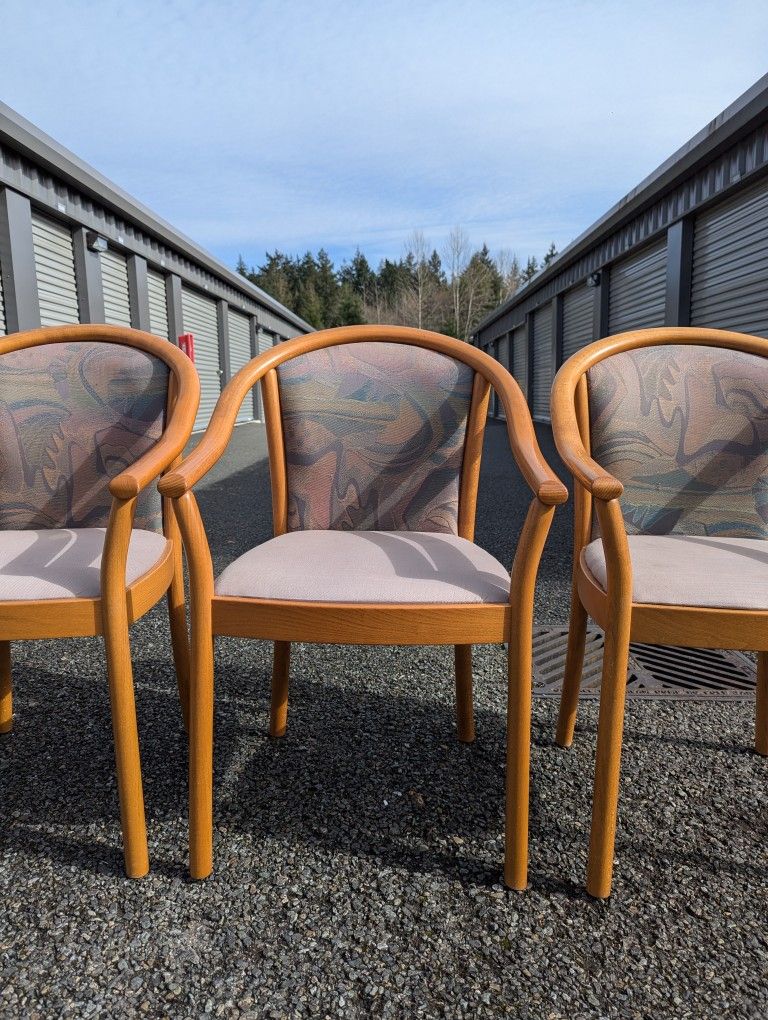 Set of 4 Italian Teak Dining Chairs by IMS SRL