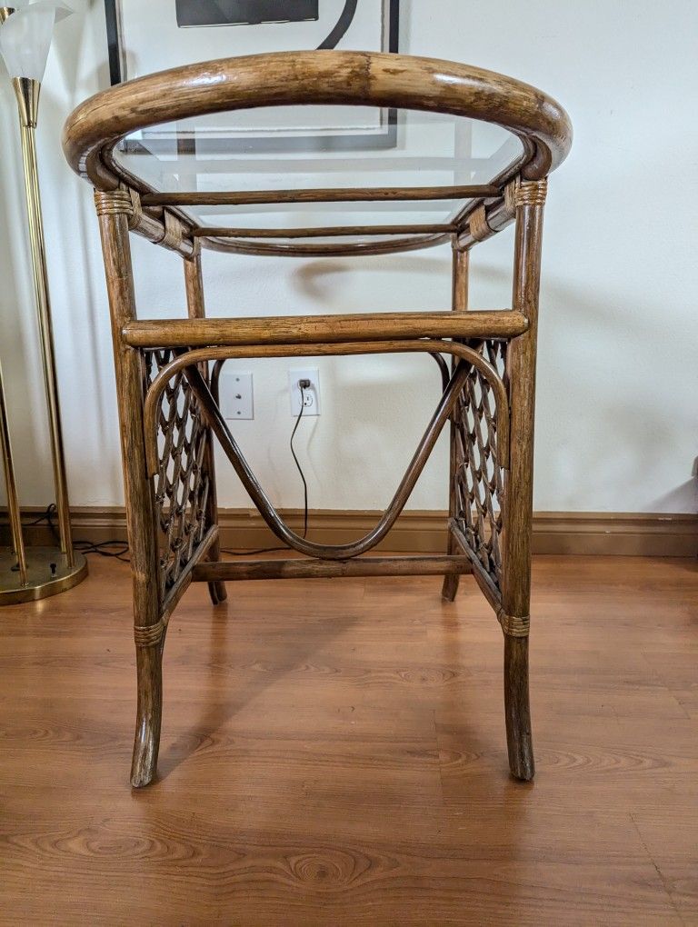 Bamboo & Rattan Boho Honeymoon Breakfast Dining Table
