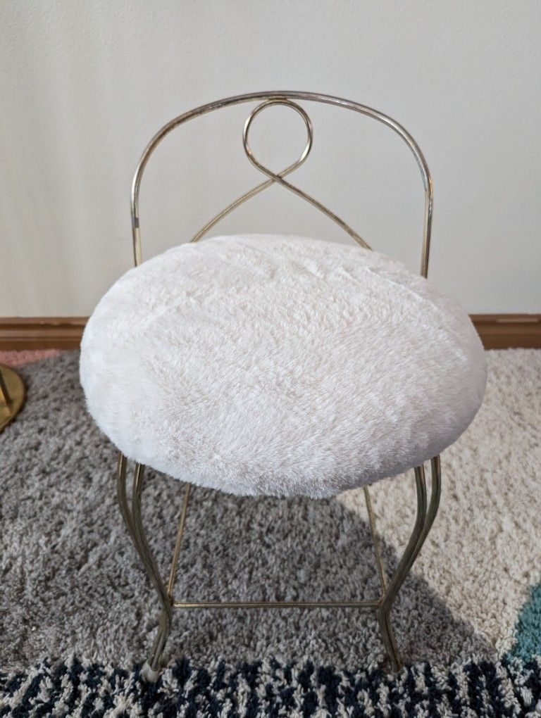 Little Brass & Fur Postmodern Vanity Stool