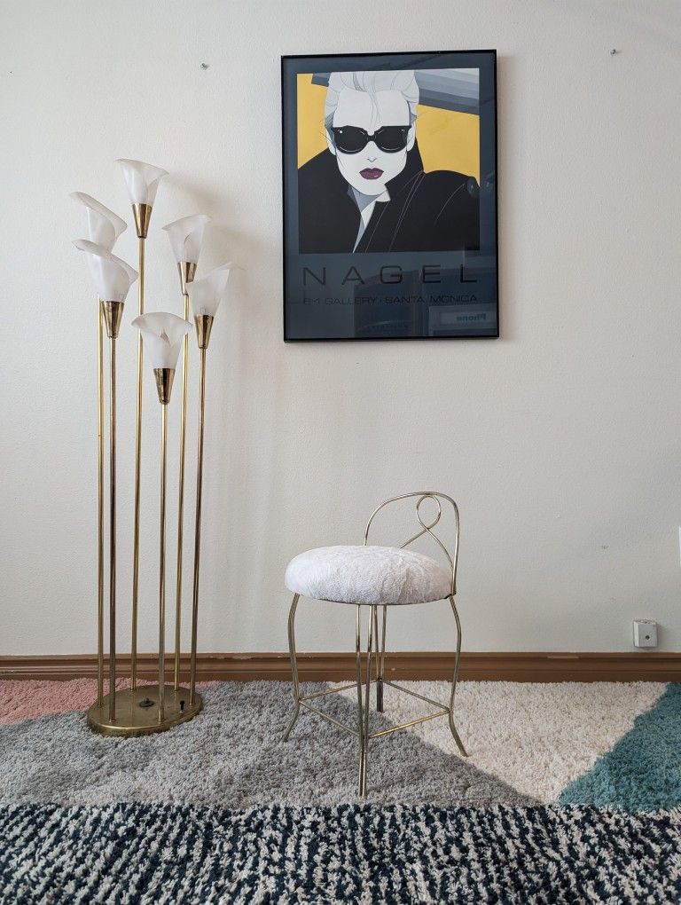 Little Brass & Fur Postmodern Vanity Stool