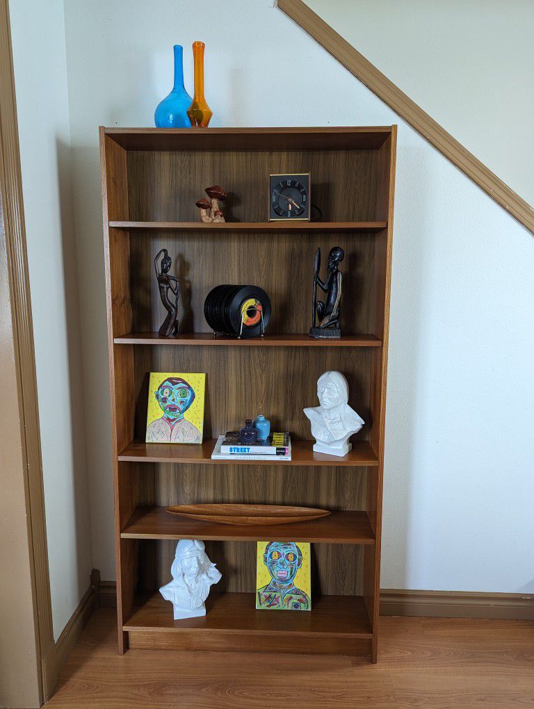 MCM Danish Modern Teak Bookshelf Wall Unit Made in Denmark!