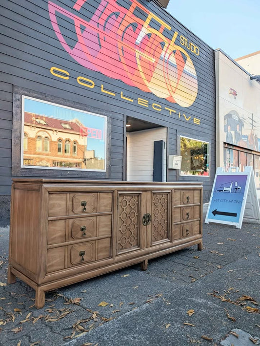 MCM Thomasville Tamerlane 9 Drawer Lowboy Dresser / Credenza