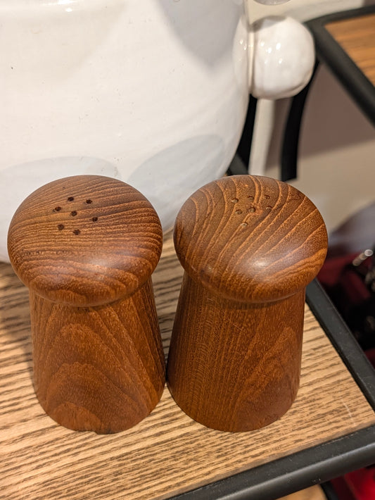 Teak Salt & Pepper Shakers