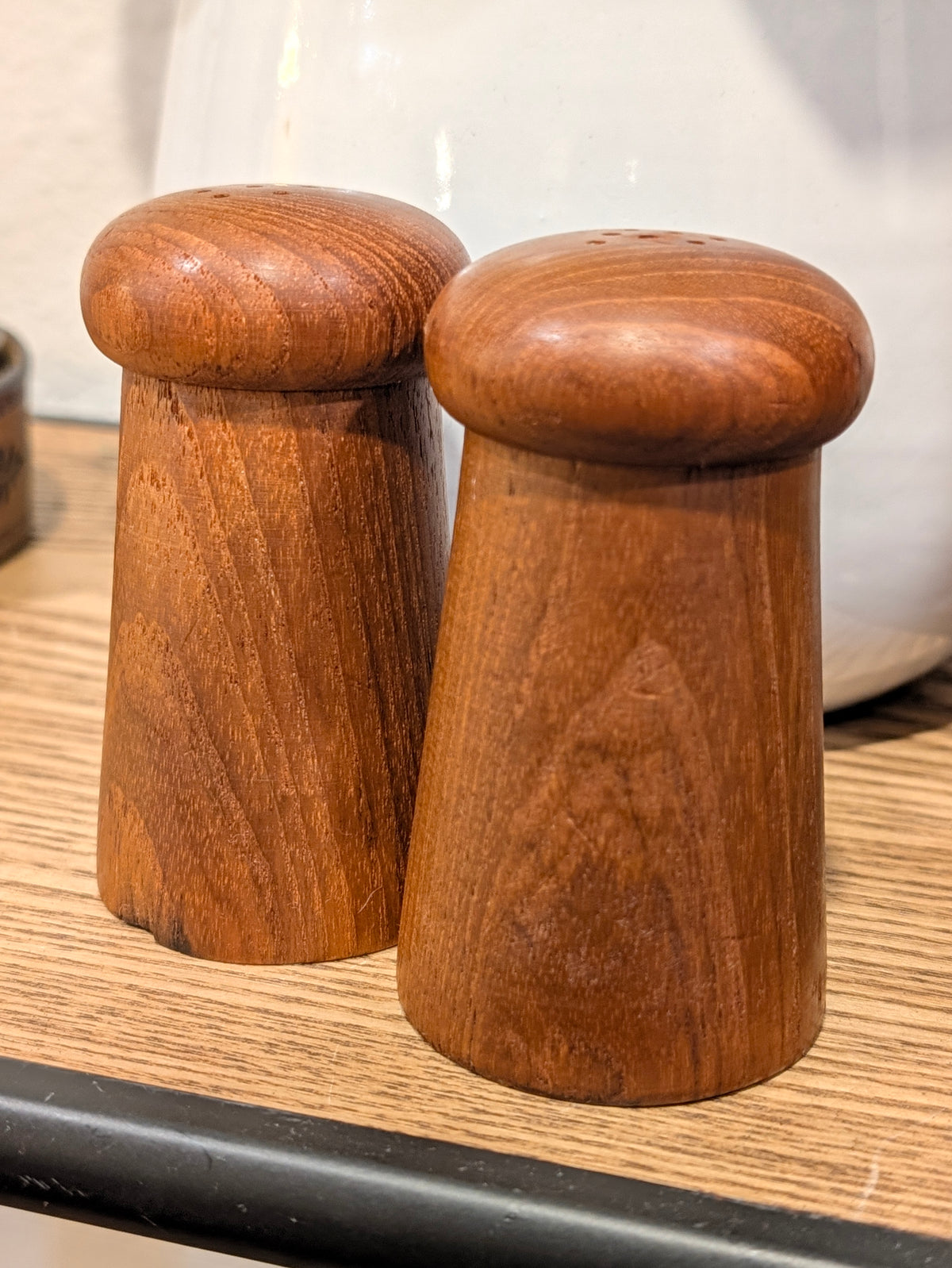 Teak Salt & Pepper Shakers