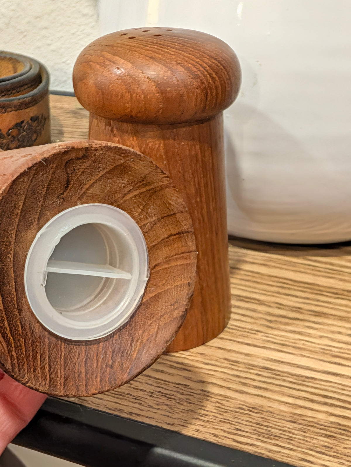Teak Salt & Pepper Shakers