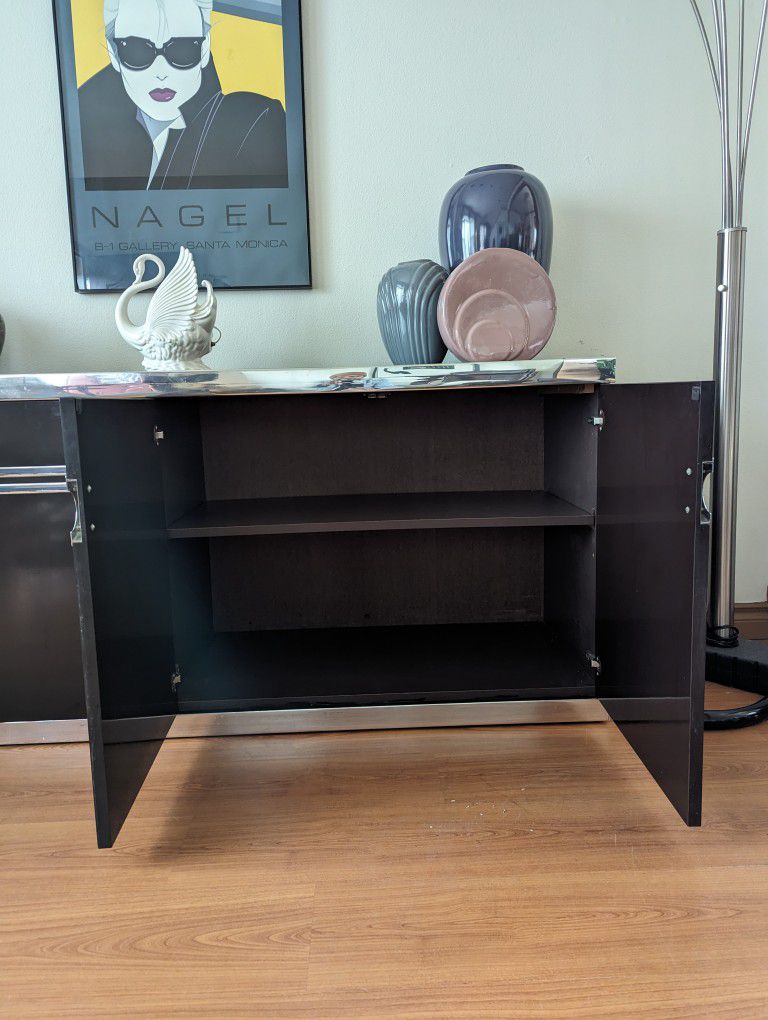 Postmodern Art Deco Glam Credenza by Pierre Cardin / TV Media Unit