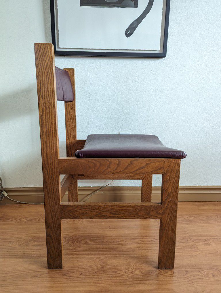 Scandinavian Designed Oak Side / Accent / Desk Chair by Doerksen & Gronau Ltd.