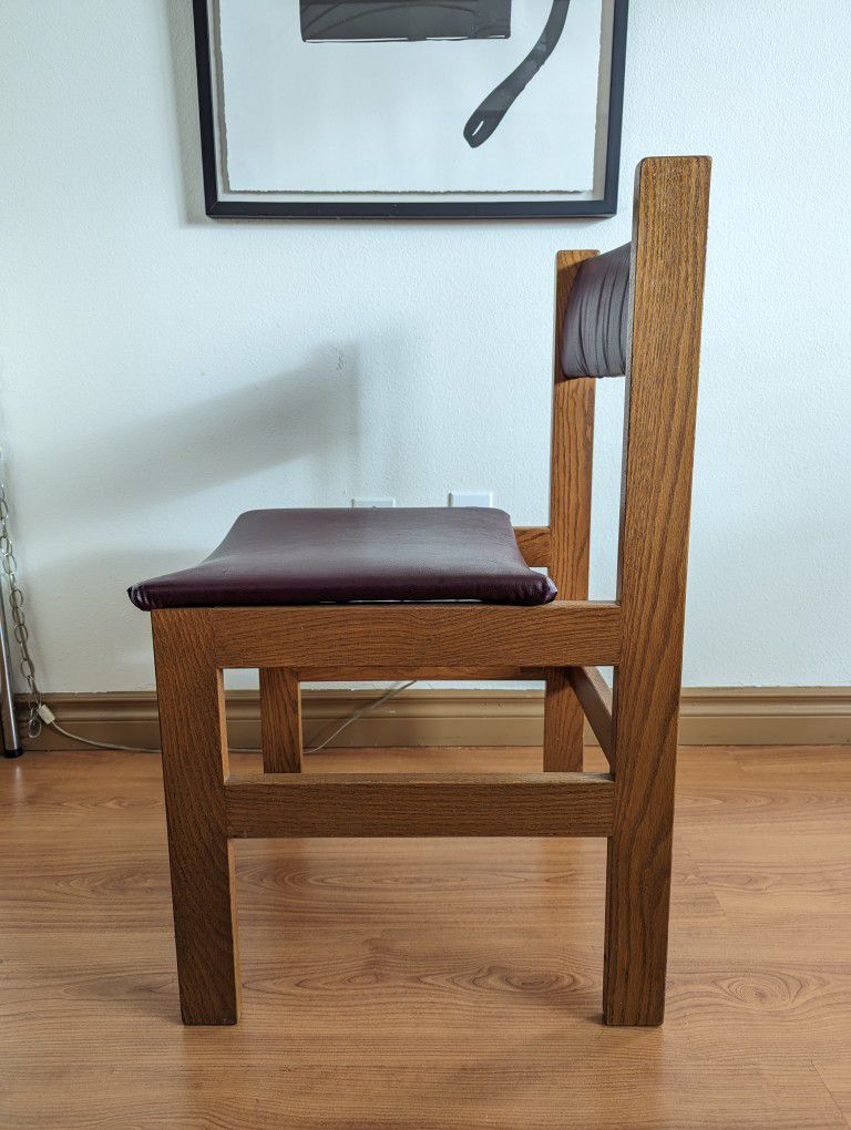 Scandinavian Designed Oak Side / Accent / Desk Chair by Doerksen & Gronau Ltd.