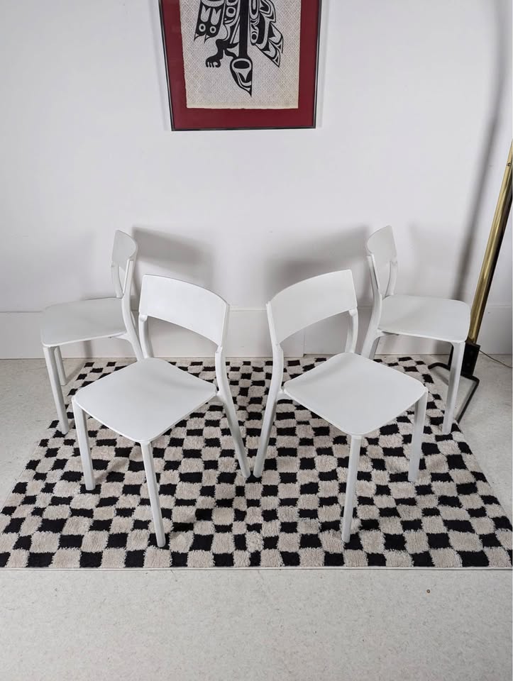 Set of 4 Indoor / Outdoor Janinge Model Chairs by IKEA