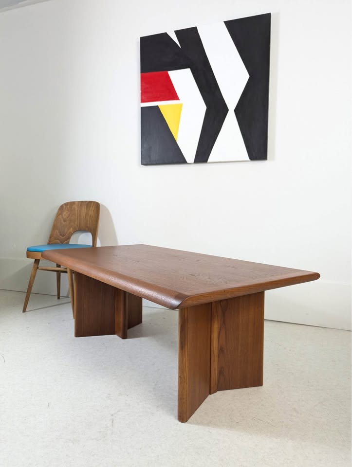 Mid Century Danish Modern Rectangular Coffee Table by VSM