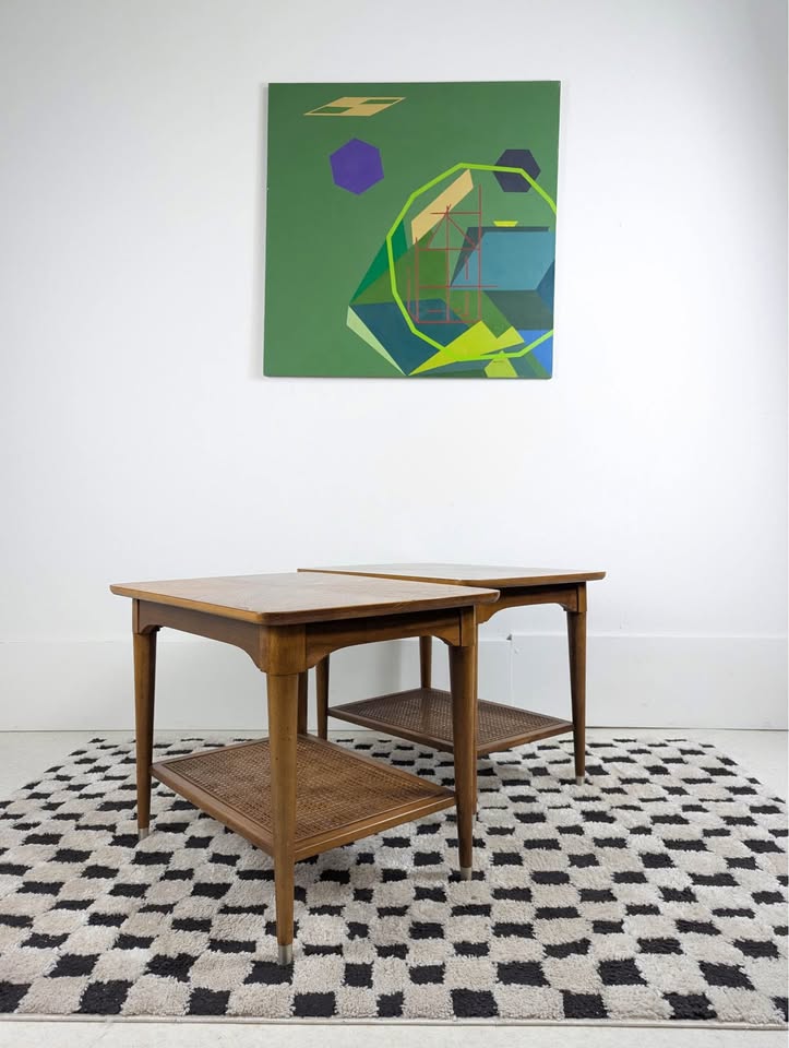 Pair of MCM Walnut End Tables by BP John