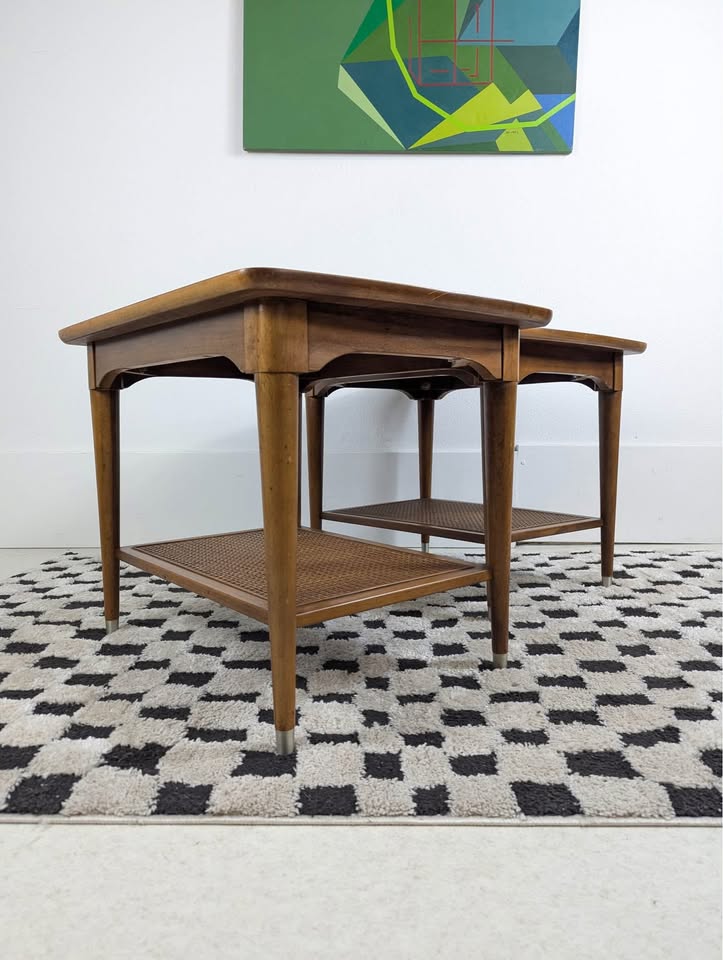 Pair of MCM Walnut End Tables by BP John