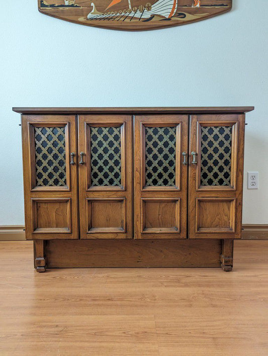 Mid Century Vintage Drexel Esperanto Expanding 6 Leaf Dining Table