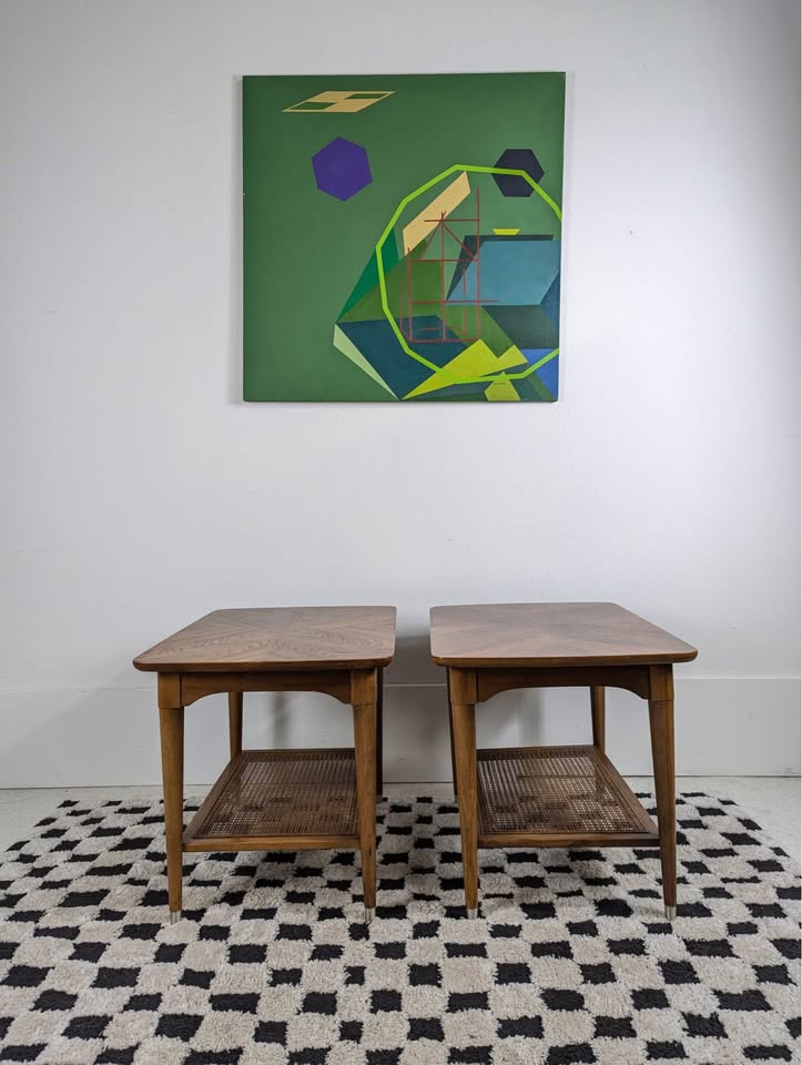 Pair of MCM Walnut End Tables by BP John