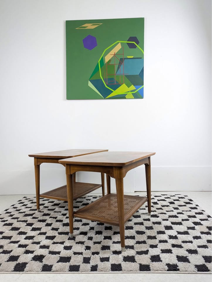 Pair of MCM Walnut End Tables by BP John