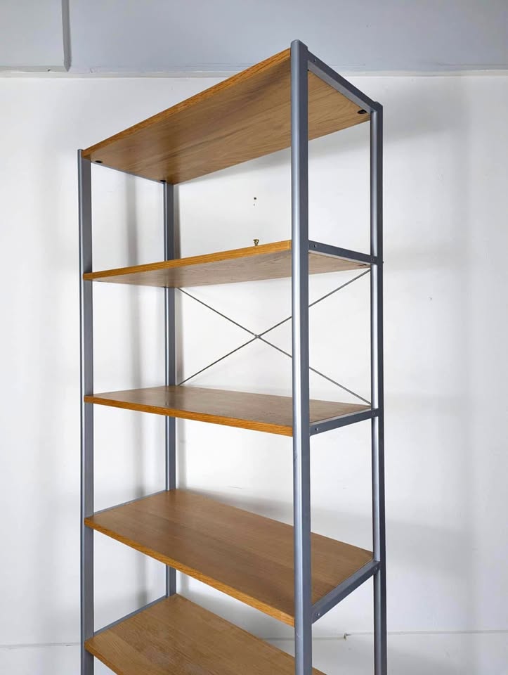 Large Vintage 6 Tiered Journalist Bookshelf by Ikea