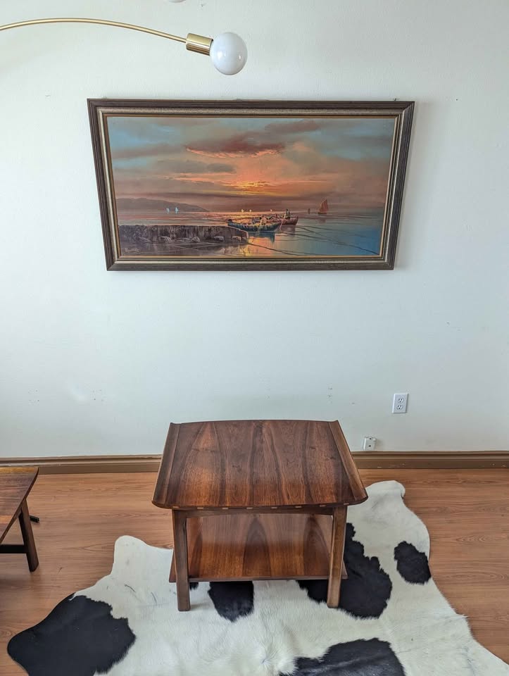 MCM Vintage Lane Vogue Collection Walnut End Table