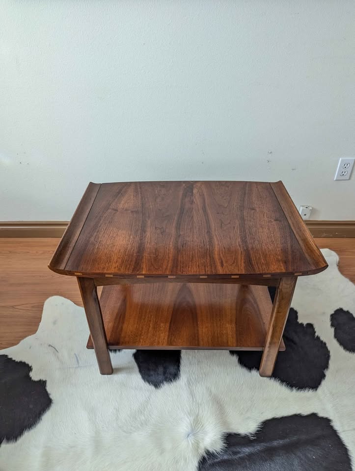 MCM Vintage Lane Vogue Collection Walnut End Table