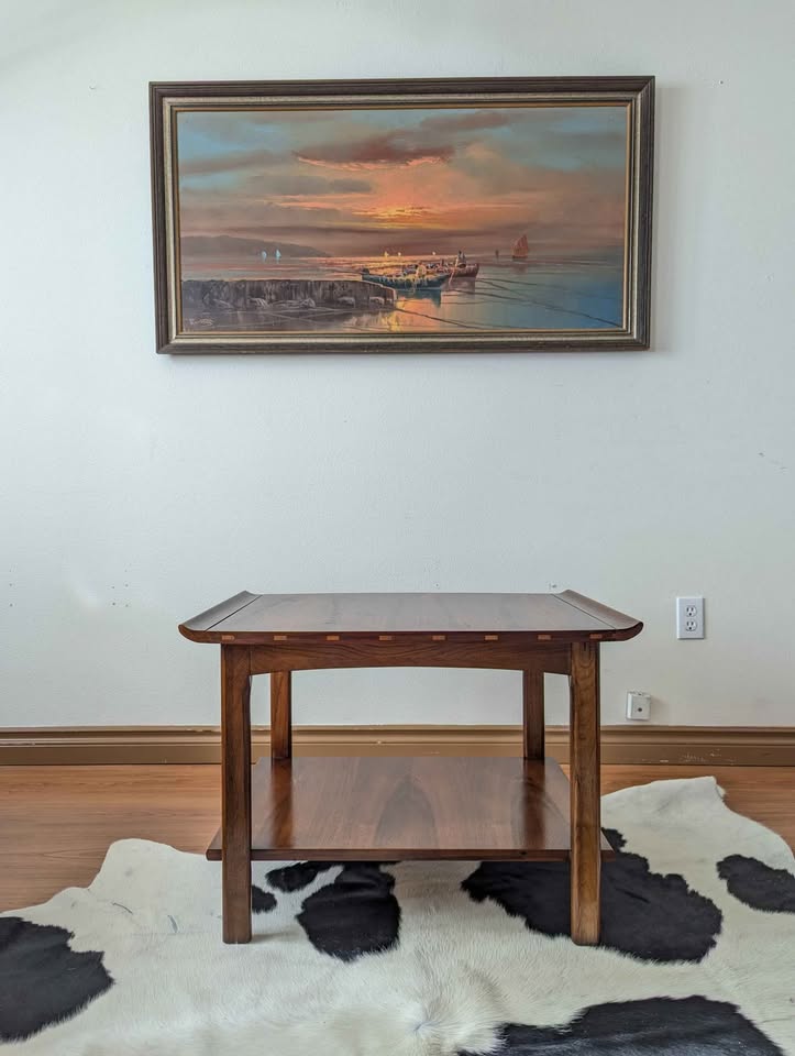 MCM Vintage Lane Vogue Collection Walnut End Table