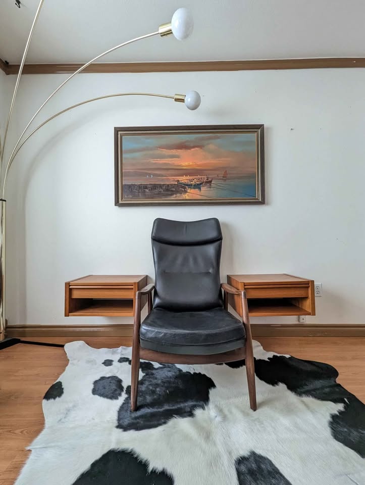 Danish Teak Floating End Tables / Nightstands by Kai Kristiansen for Feldballes Mobelfabrik