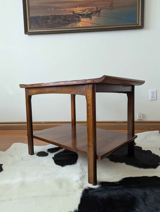 MCM Vintage Lane Vogue Collection Walnut End Table