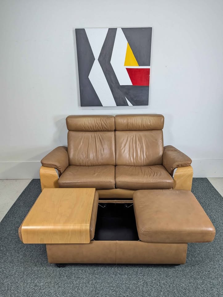 Ekornes Stressless Pegasus Leather Love Seat