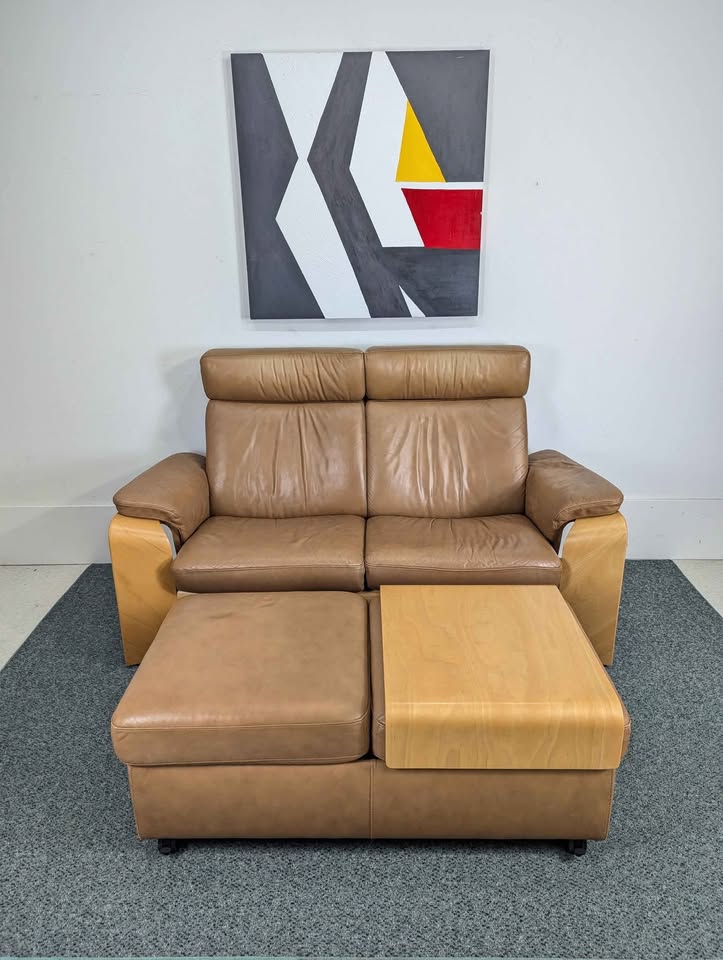 Ekornes Stressless Pegasus Leather Love Seat