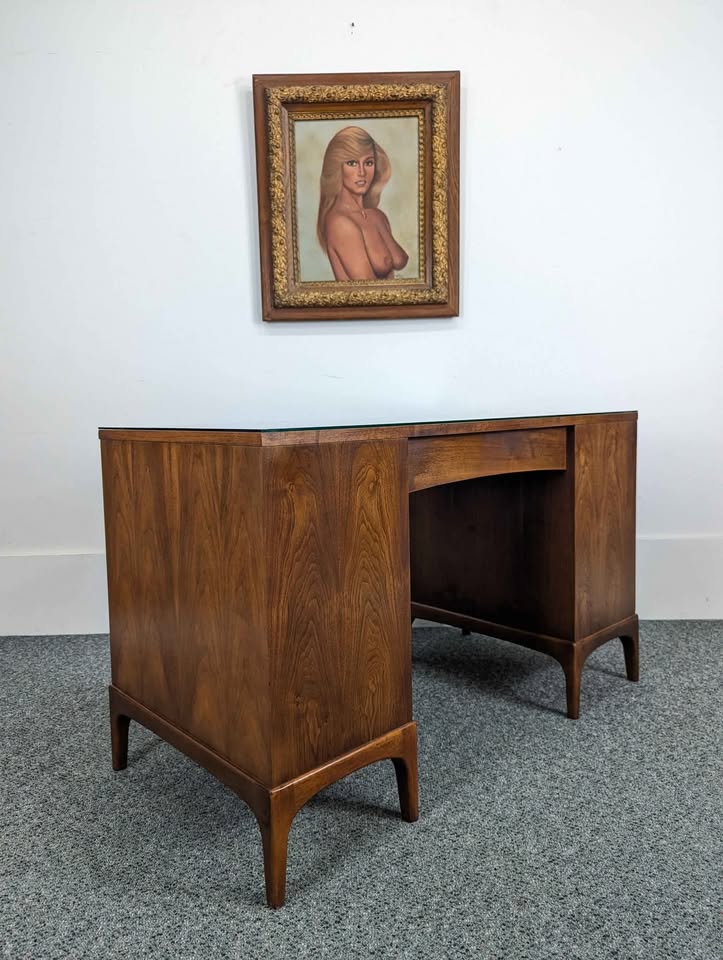 MCM Walnut Desk Rhythm Collection by Lane