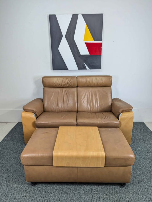 Ekornes Stressless Pegasus Leather Love Seat
