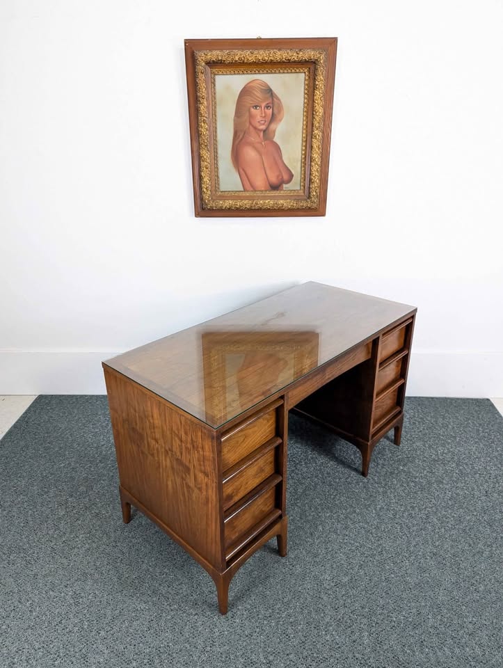 MCM Walnut Desk Rhythm Collection by Lane