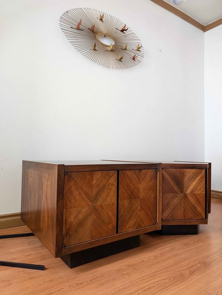 Pair of MCM Lane Altavista Square & Hexagon End / Coffee Tables