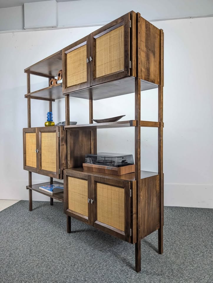 MCM Scandinavian Modular Walnut Wall Unit by Noral Olson for Køpenhavn