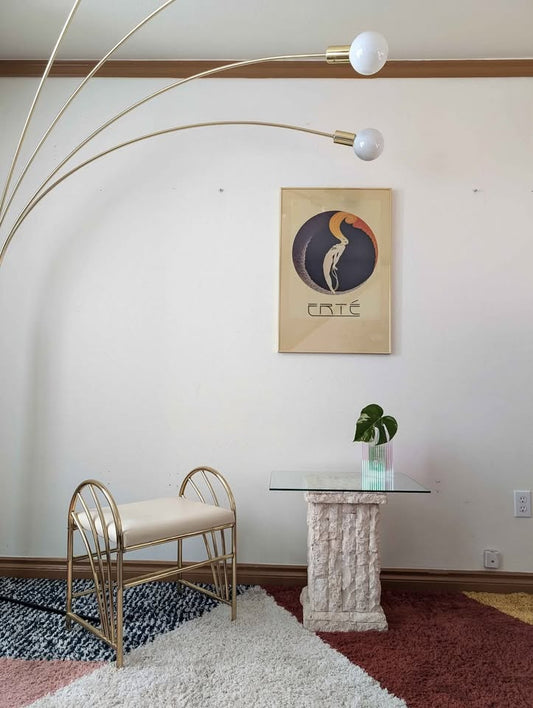 Postmodern Little End Table / Plant Stand Pillar
