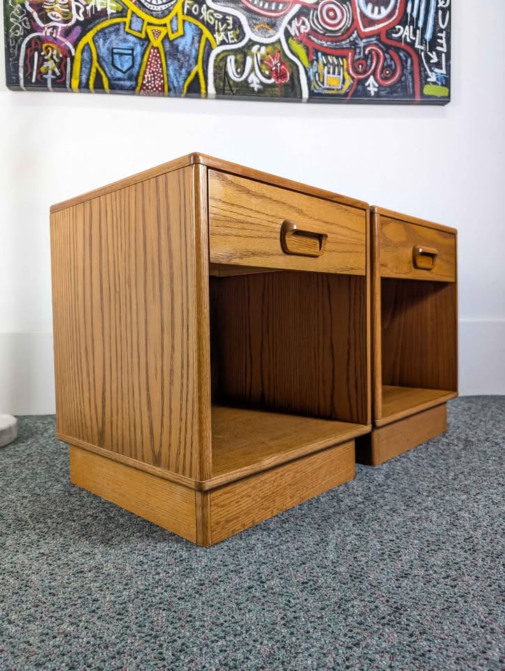 Pair of Mid Century Danish Modern Nightstands