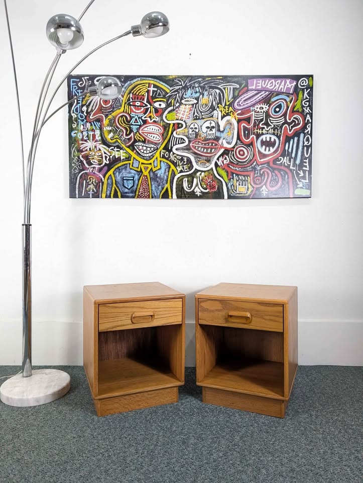 Pair of Mid Century Danish Modern Nightstands