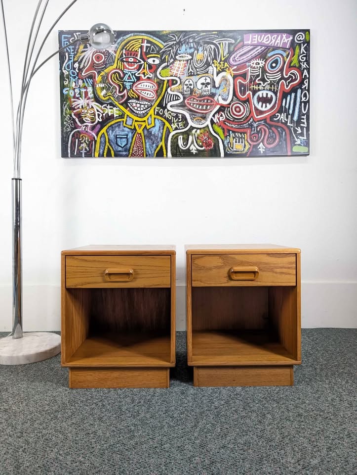 Pair of Mid Century Danish Modern Nightstands