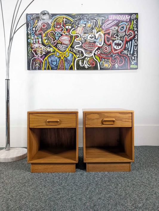 Pair of Mid Century Danish Modern Nightstands